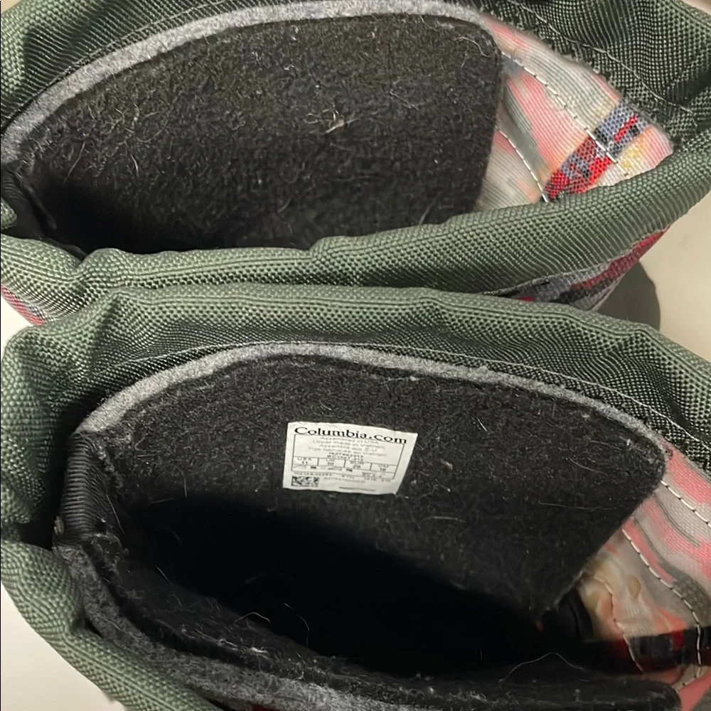 Columbia Kids Rain & Snow Boots - Green and Red